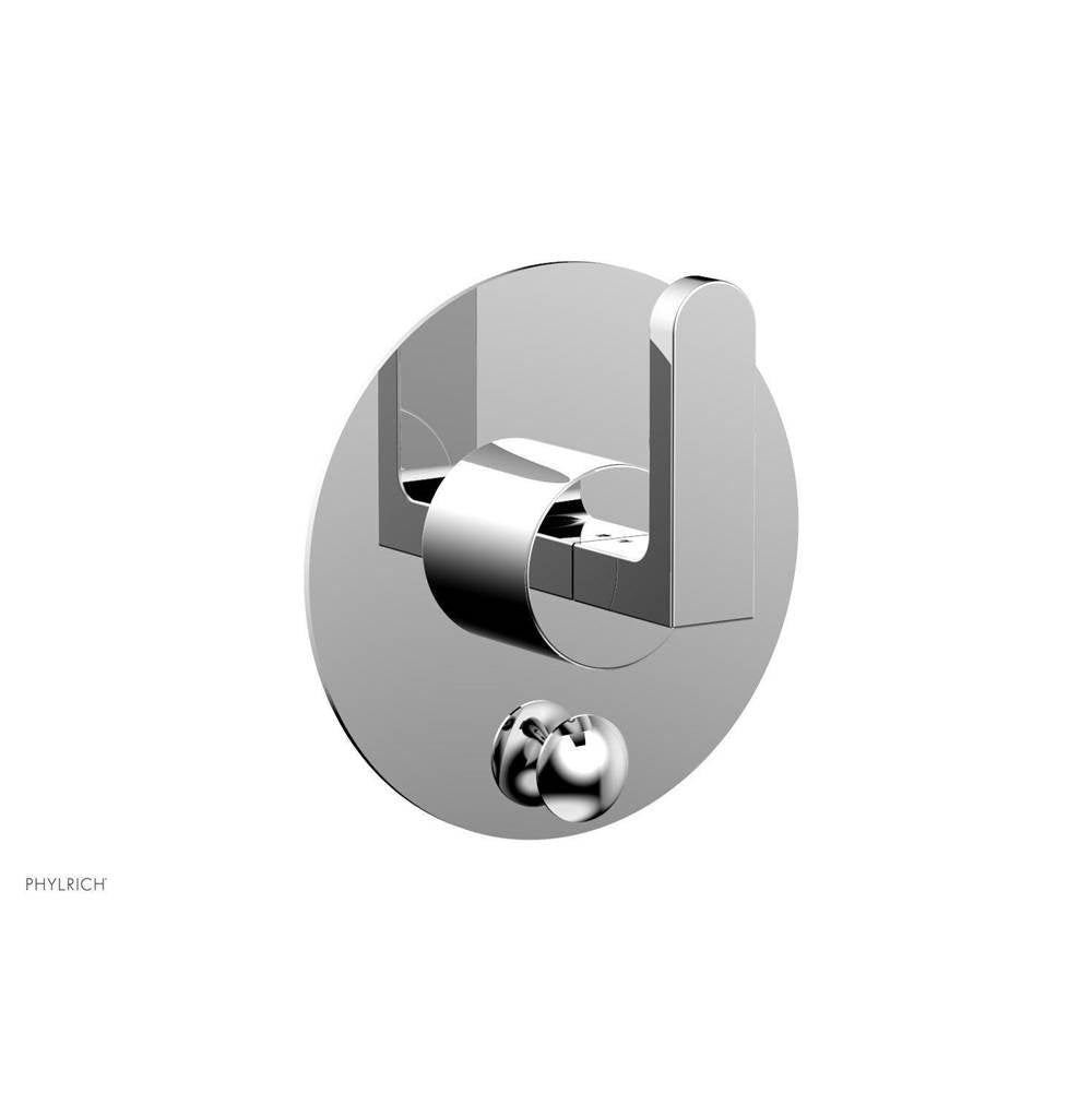Phylrich - Pb Rond Shwr Plate W/Div, Lever Handle - Satin Brass
