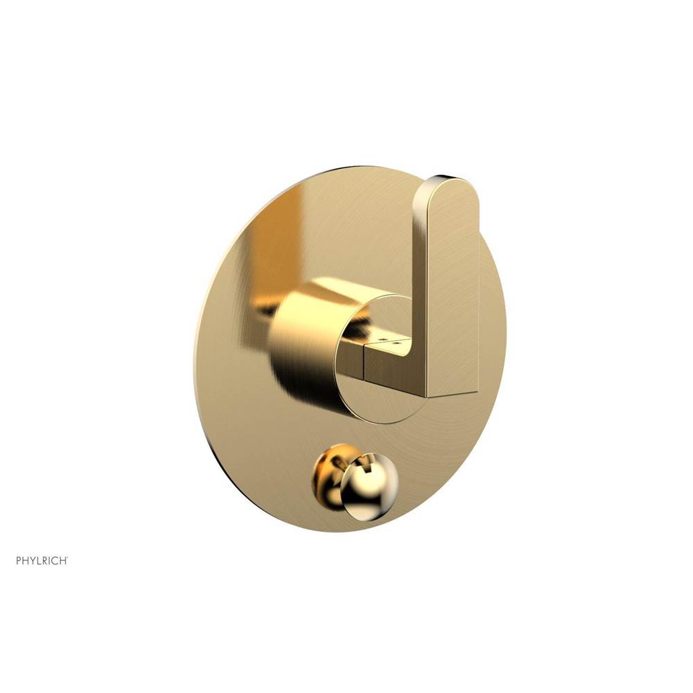 Phylrich - Pb Rond Shwr Plate W/Div, Lever Handle - Polished Nickel