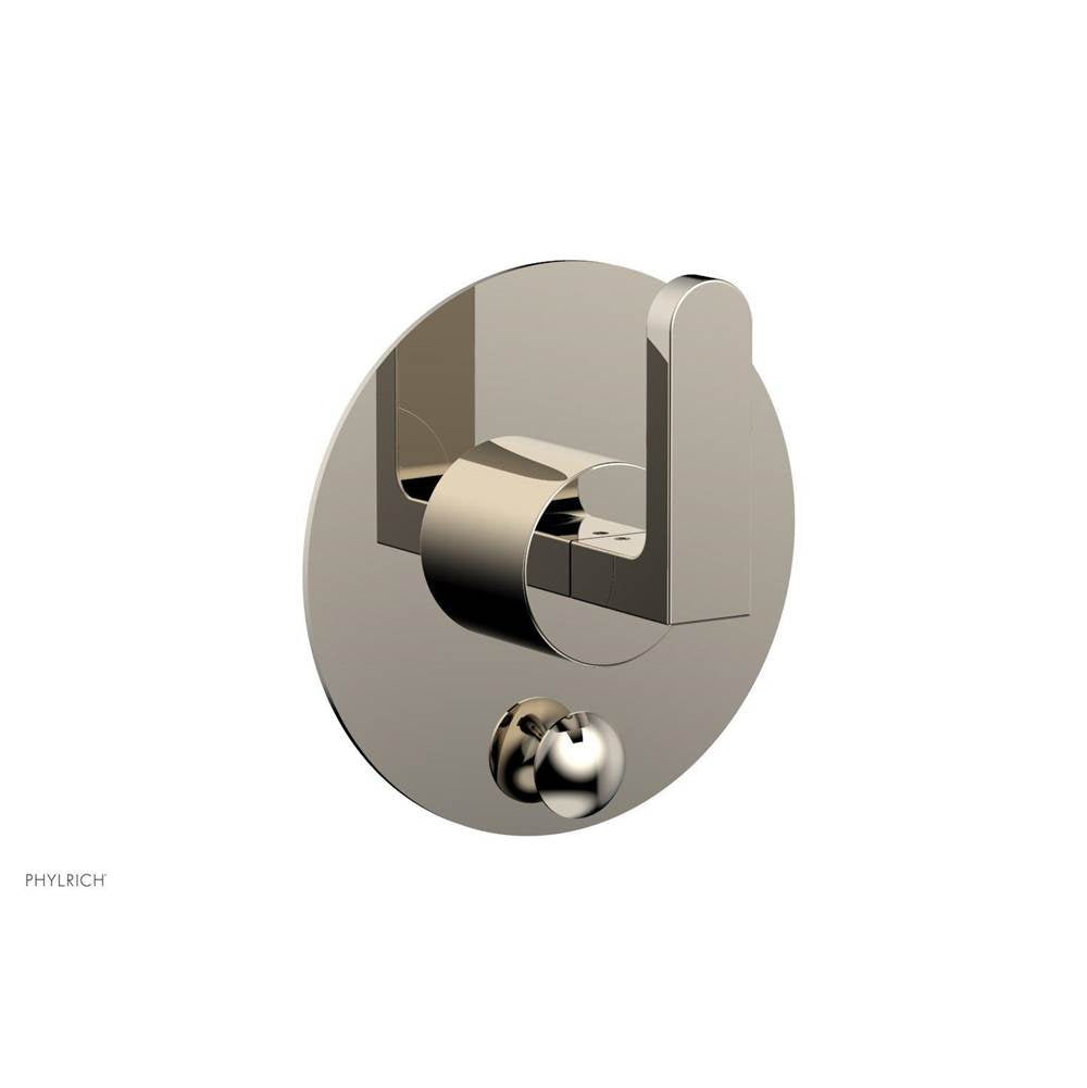 Phylrich - Pb Rond Shwr Plate W/Div, Lever Handle - Matte Black