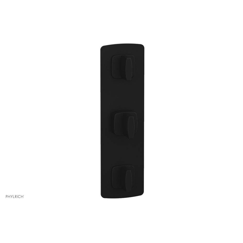 Phylrich - Ts Vlv Trim Radi W/ Two Vol Contrl, Blade Hdl - Matte Black