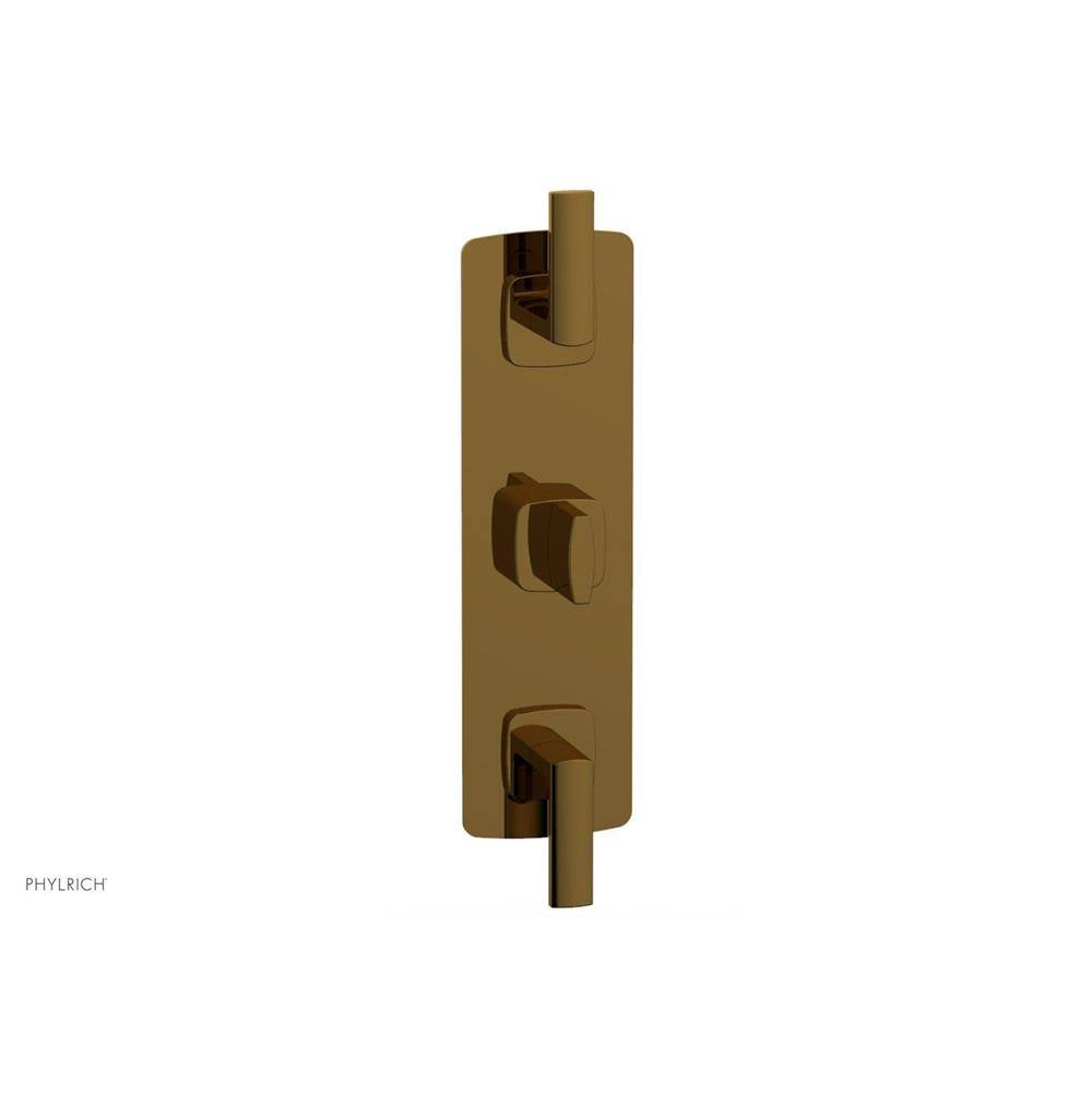 Phylrich - Ts Vlv Trim Radi W/ Two Vol Contrl, Lever Hdl - Polished Gold