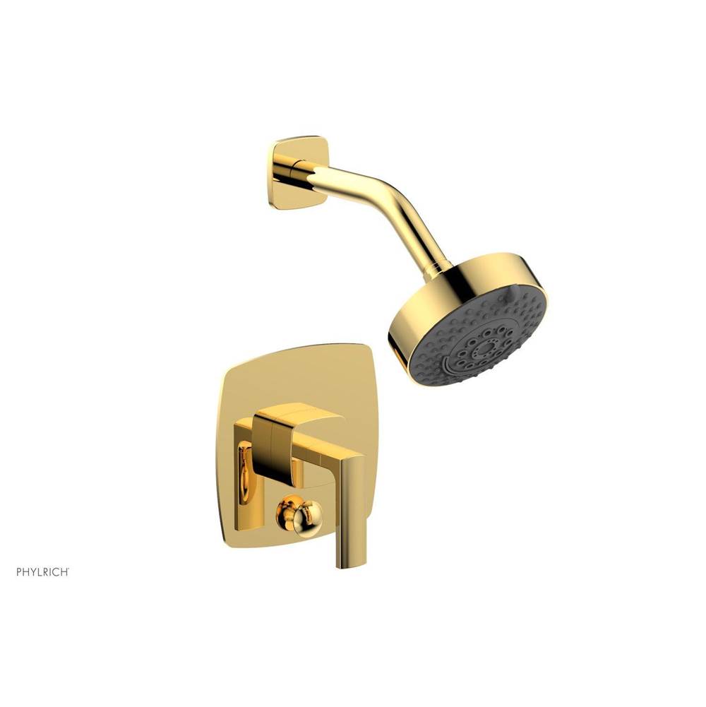 Phylrich - Pb Radi Shwr And Div Set, Lever Handle - Polished Gold