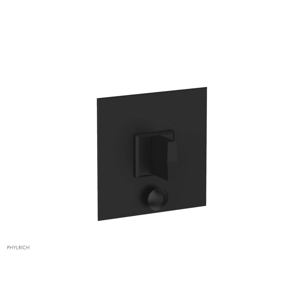 Phylrich - Pb Diama Shwr Plate W/Div, Blade Handle - Matte Black