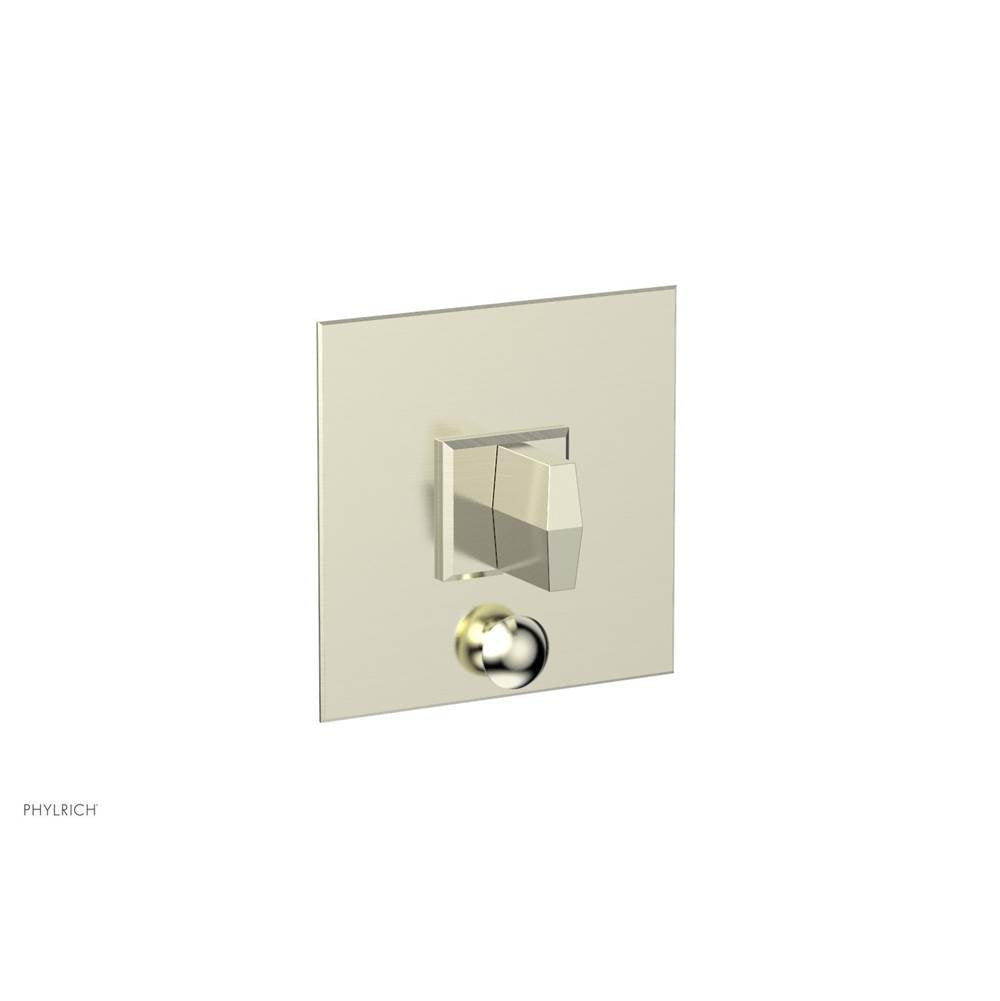 Phylrich - Pb Diama Shwr Plate W/Div, Blade Handle - Satin Nickel