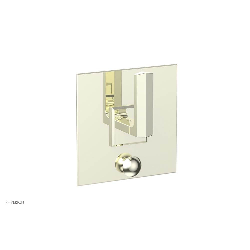 Phylrich - Pb Diama Shwr Plate W/Div, Lever Handle - Burnished Nickel