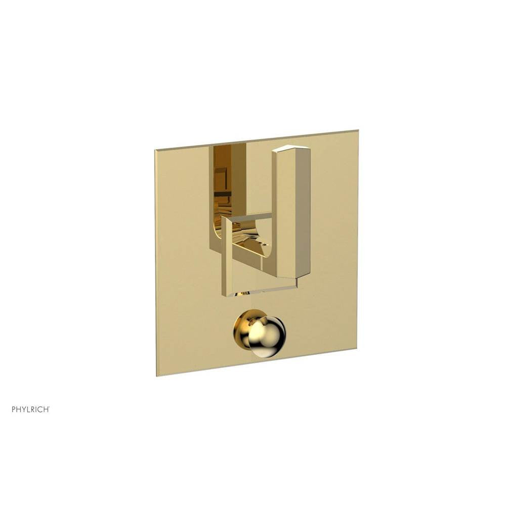 Phylrich - Pb Diama Shwr Plate W/Div, Lever Handle - Polished Brass Uncoated