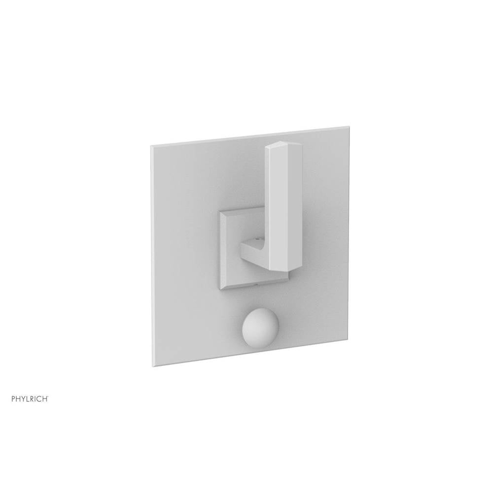 Phylrich - Pb Diama Shwr Plate W/Div, Lever Handle - Satin White
