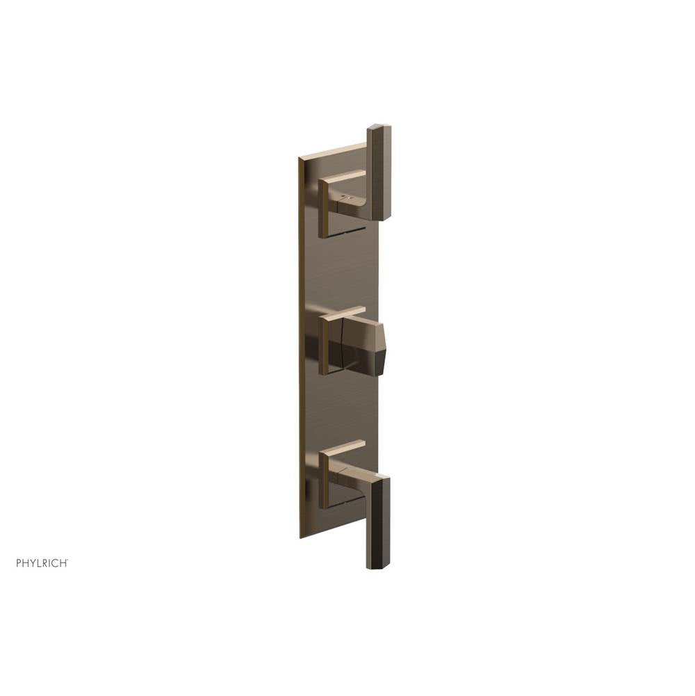 Phylrich - 1/2'' And 3/4'' Diama Therm Shwr To, Lever Handle - Antique Brass