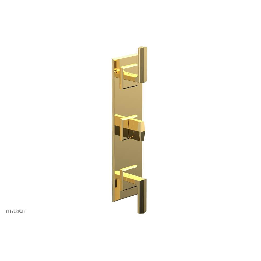 Phylrich - 1/2'' And 3/4'' Diama Therm Shwr To, Lever Handle - Polished Gold