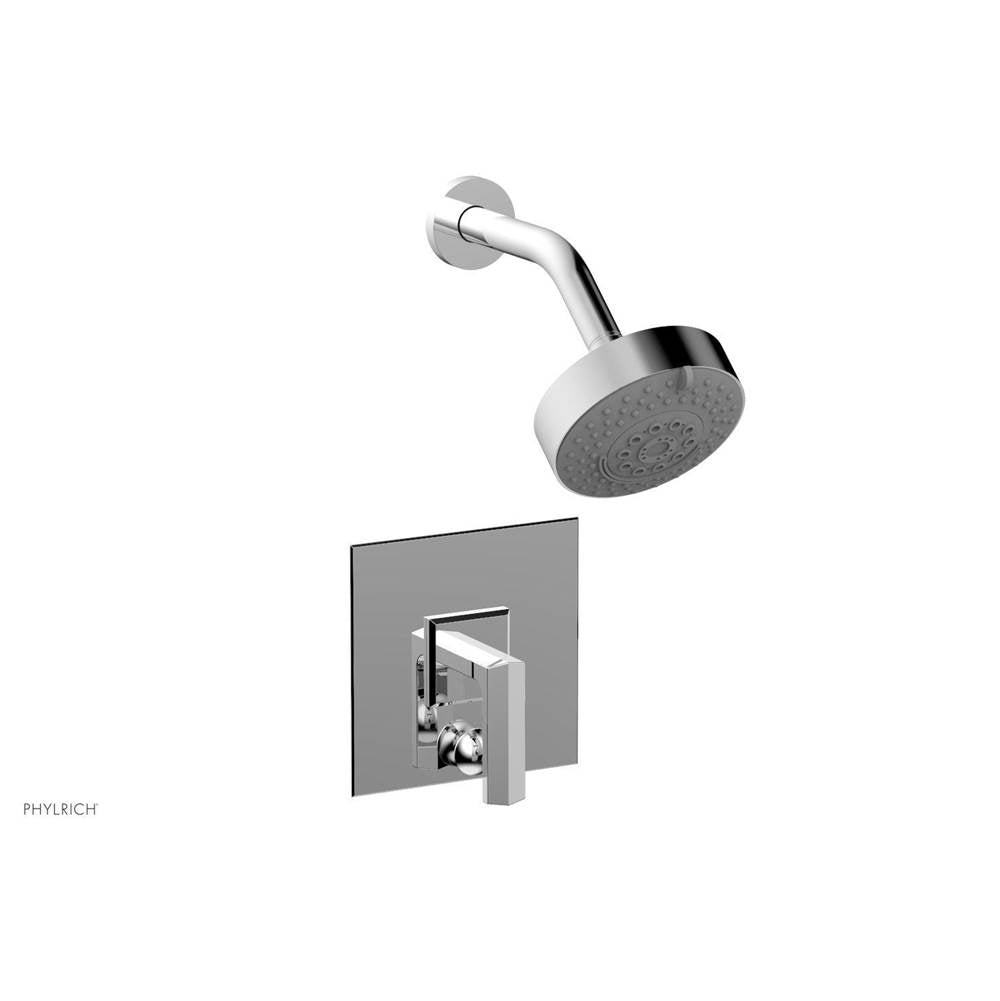 Phylrich - Pb Diama Shwr And Div Set, Lever Handle - Satin Brass