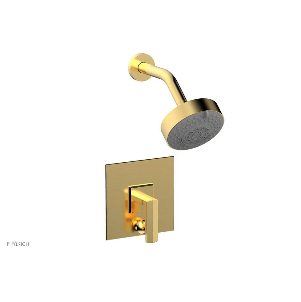 Phylrich - Pb Diama Shwr And Div Set, Lever Handle - Satin Gold