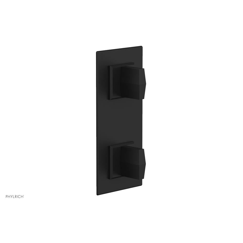 Phylrich - Ts Vlv Trim Diama W/Vol Contrl Or Div, Blade Hdl - Matte Black