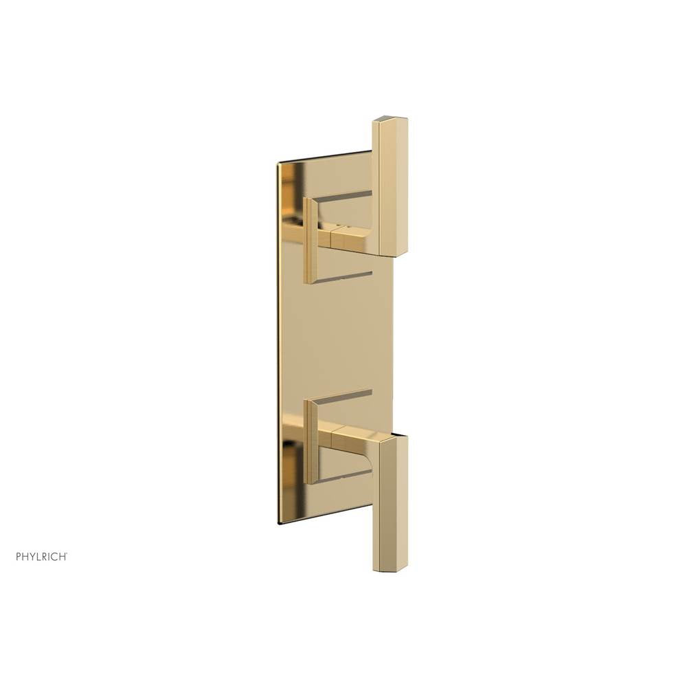 Phylrich - Ts Vlv Trim Diama W/Vol Contrl Or Div, Lever Hdl - Satin Brass