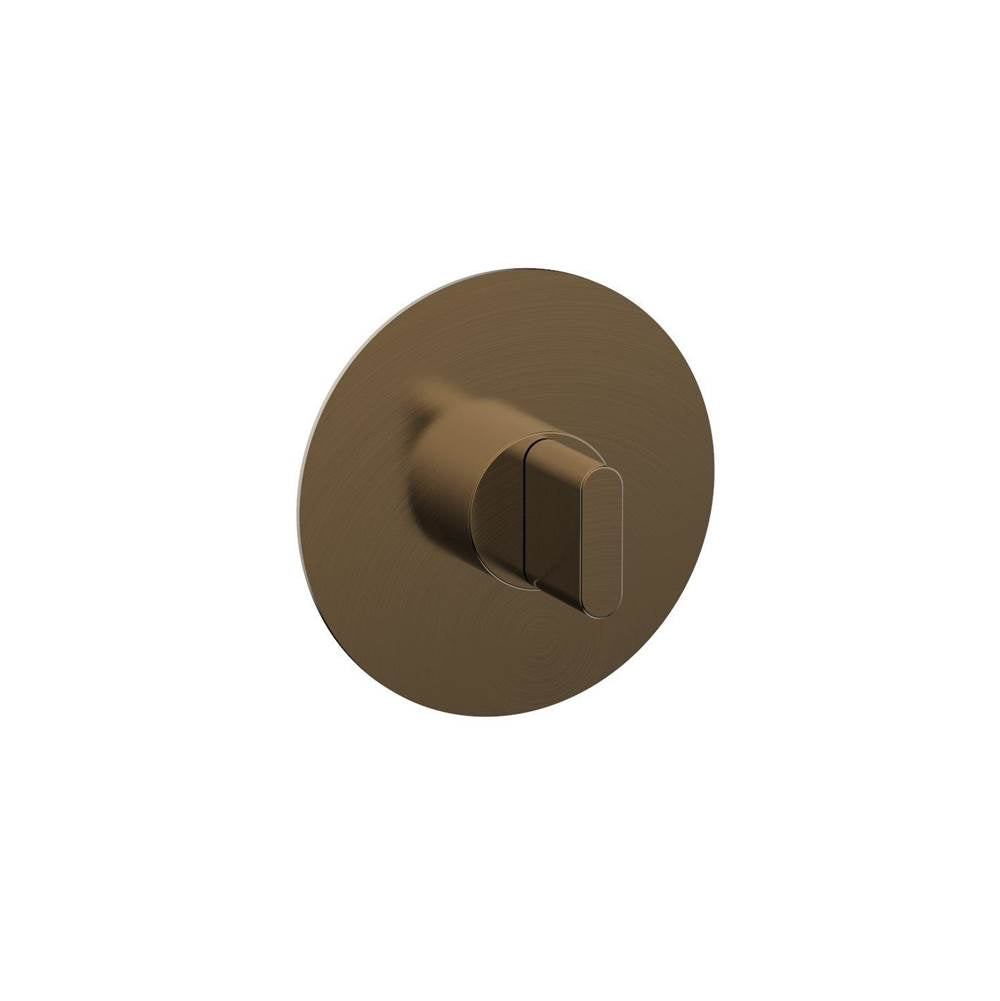 Phylrich - 1/2'' And 3/4'' Rond Therm Shwr To, Blade Handle - Antique Brass