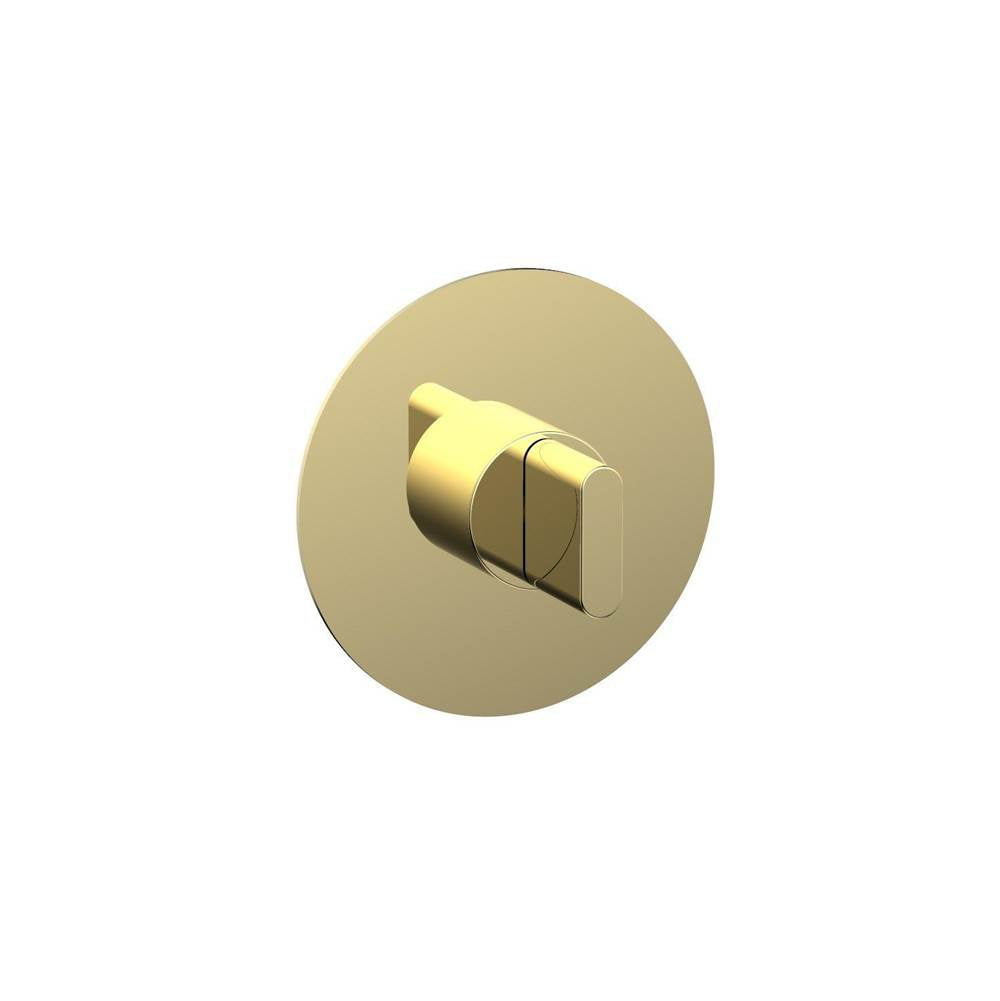 Phylrich - 1/2'' And 3/4'' Rond Therm Shwr To, Blade Handle - French Brass