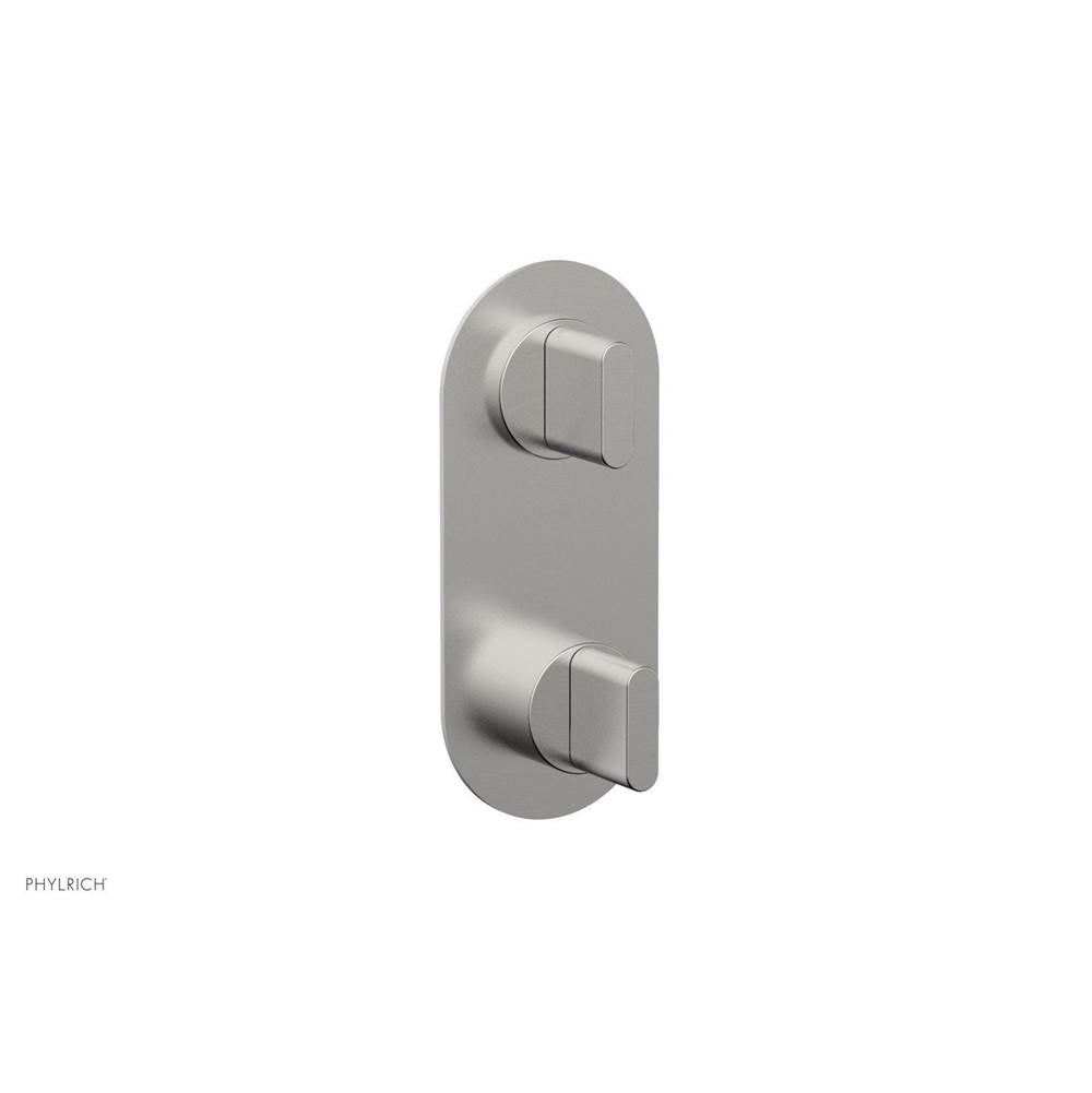 Phylrich - Mini Ts Vlv Trim Rond W/Vol Contrl Or Div, Blade Hdl - Satin chrome