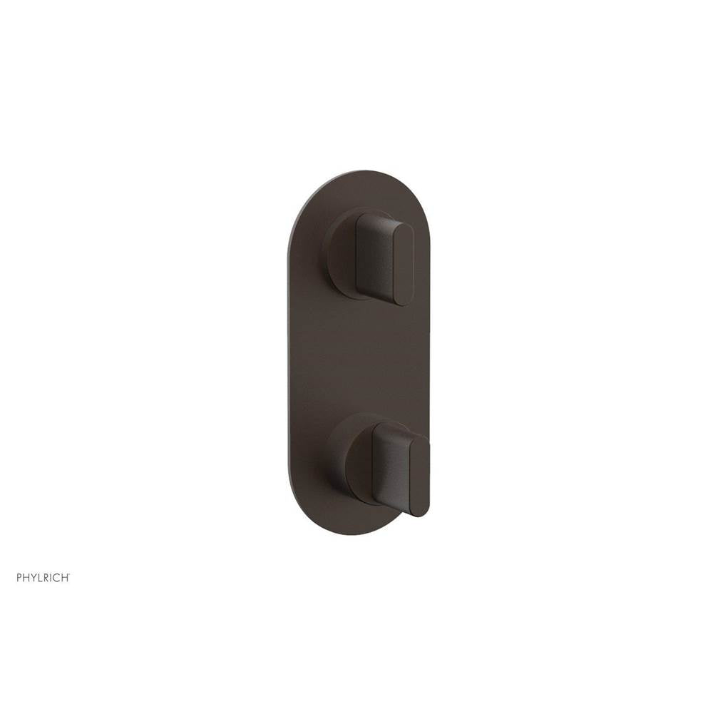 Phylrich - Mini Ts Vlv Trim Rond W/Vol Contrl Or Div, Blade Hdl - Oil Rubbed Bronze