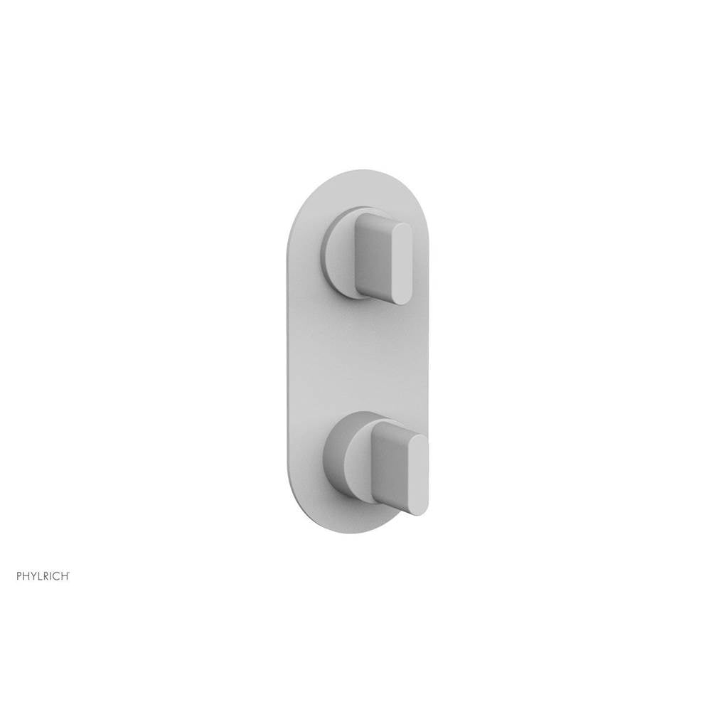 Phylrich - Mini Ts Vlv Trim Rond W/Vol Contrl Or Div, Blade Hdl - Satin White
