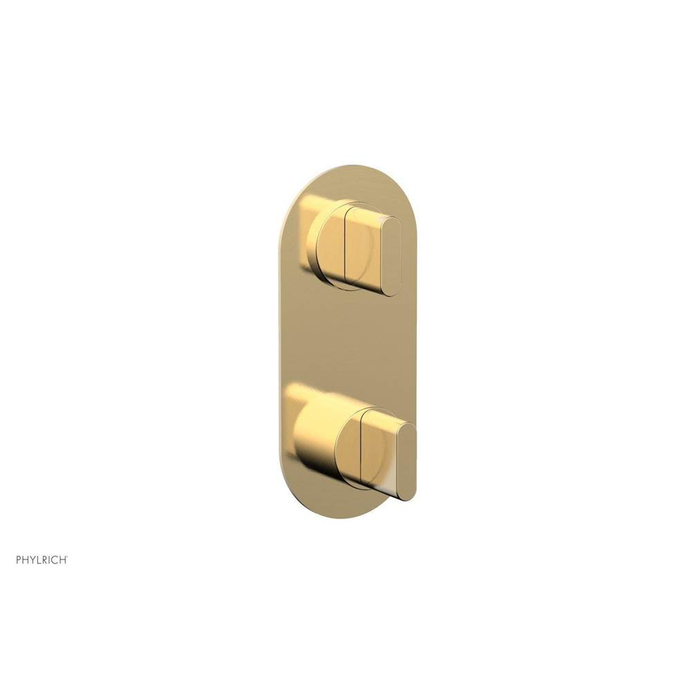 Phylrich - Mini Ts Vlv Trim Rond W/Vol Contrl Or Div, Blade Hdl - Polished Nickel