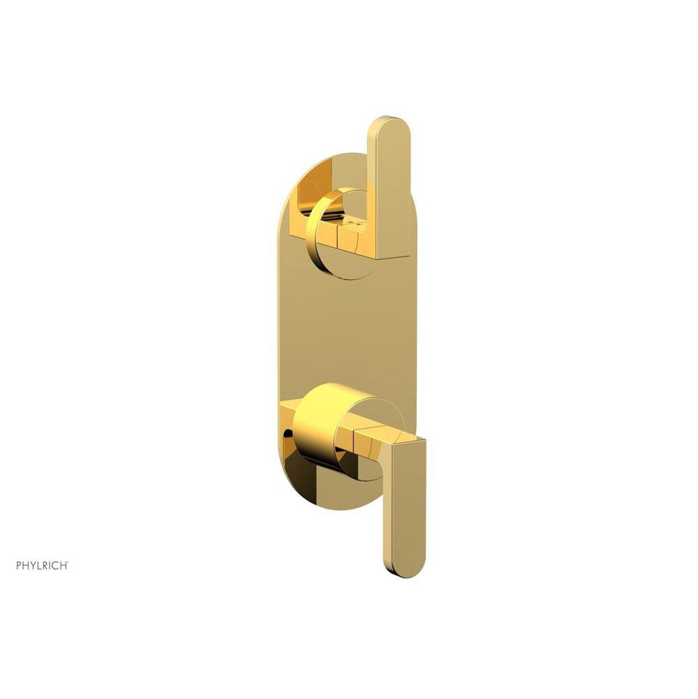 Phylrich - Mini Ts Vlv Trim Rond W/Vol Contrl Or Div, Lever Hdl - Polished Gold