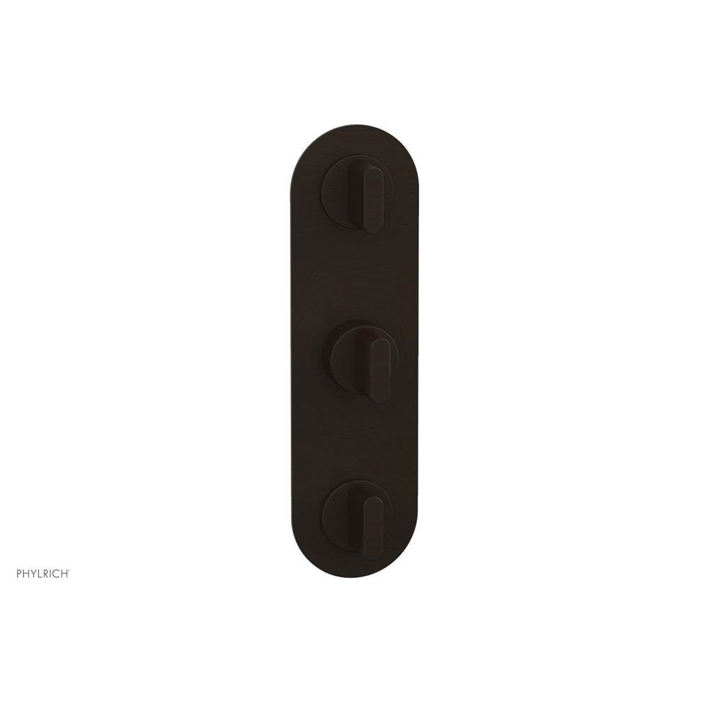 Phylrich - 1/2'' And 3/4'' Rond Therm Shwr To, Blade Handle - Antique Bronze