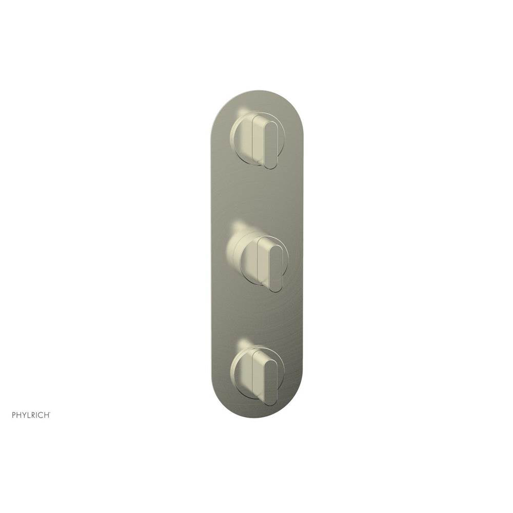 Phylrich - 1/2'' And 3/4'' Rond Therm Shwr To, Blade Handle - Polished Brass