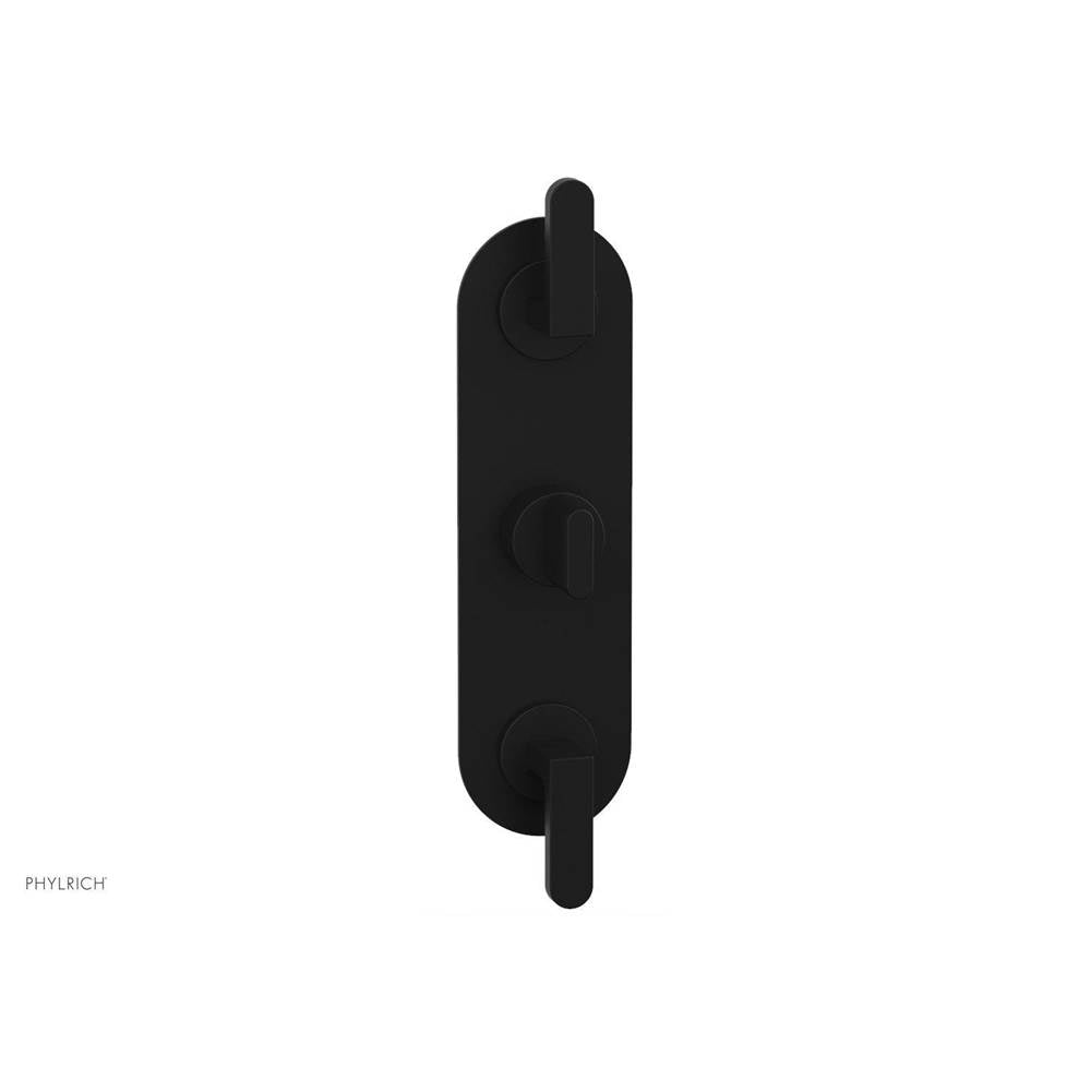 Phylrich - 1/2'' And 3/4'' Rond Therm Shwr To, Lever Handle - Matte Black