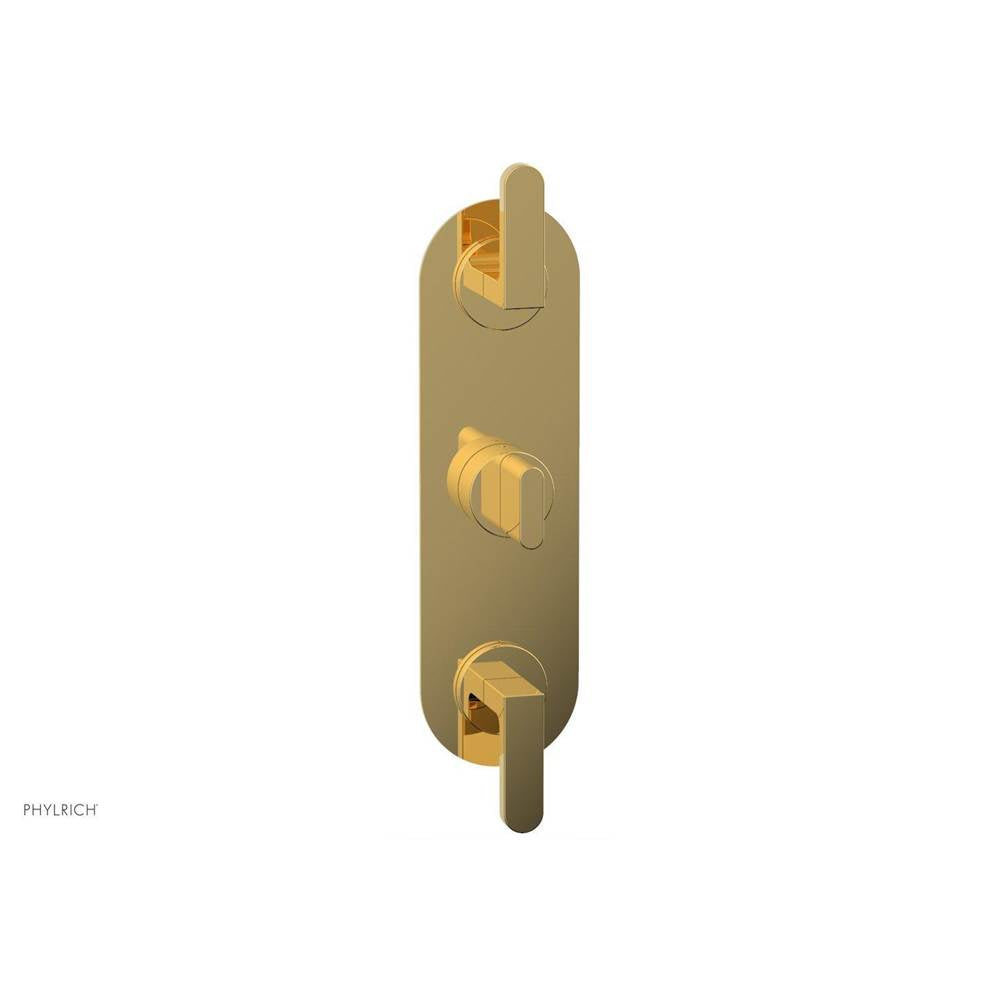 Phylrich - 1/2'' And 3/4'' Rond Therm Shwr To, Lever Handle - Polished Gold