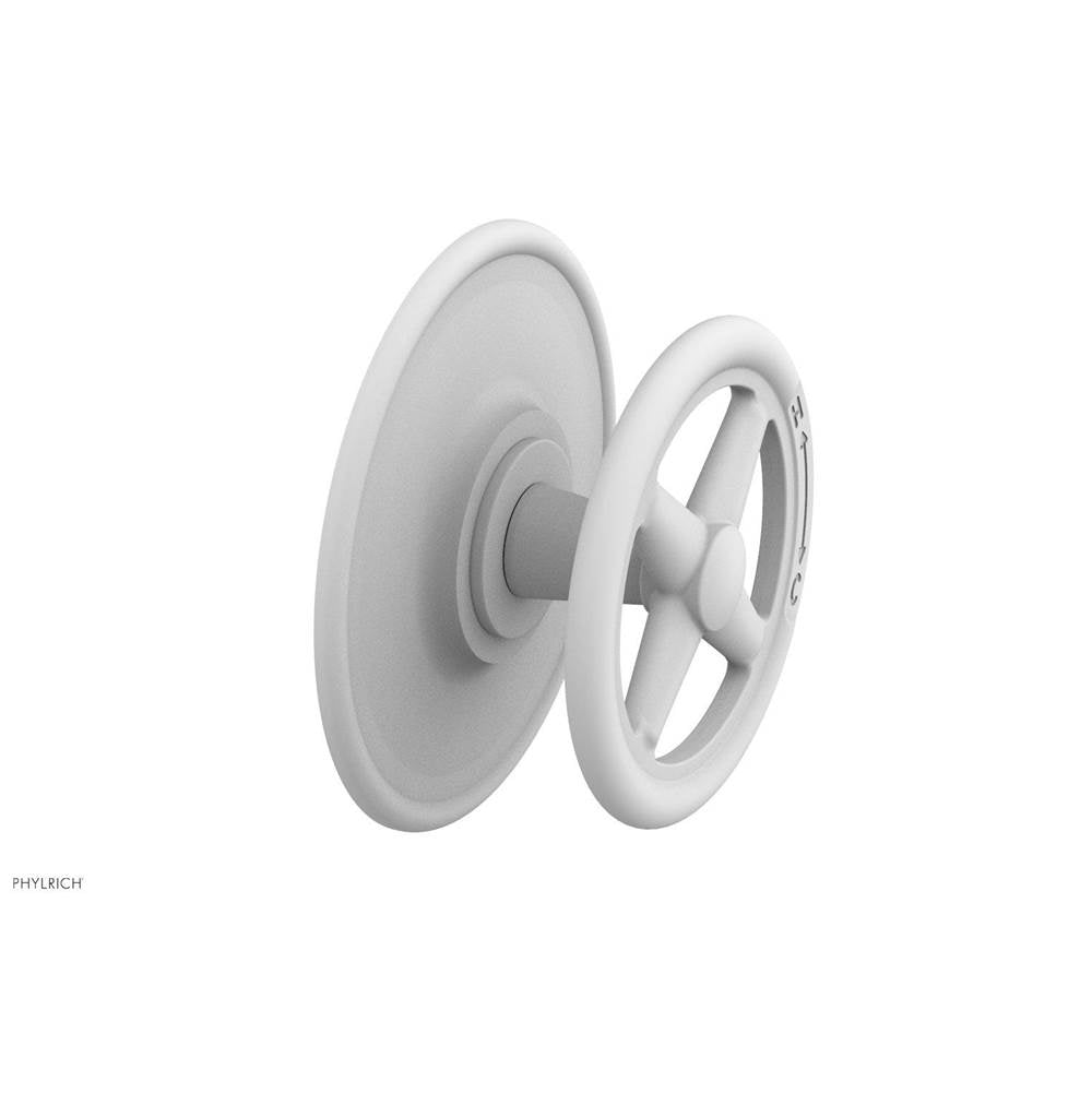 Phylrich - Pb Works Shwr Plate Trim, Cross Handle - Satin White