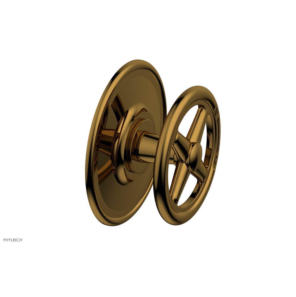 Phylrich - Pb Works Shwr Plate Trim, Cross Handle - French Brass