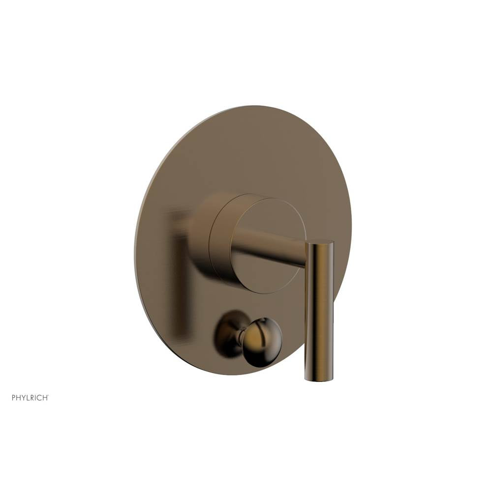 Phylrich - Pb Shower Plate W Div Set Lever Hdl Trim - Antique Brass
