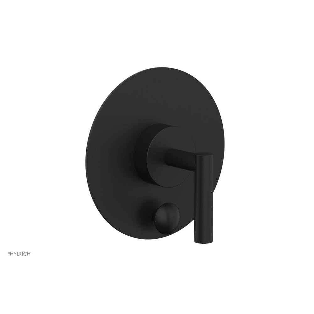 Phylrich - Pb Shower Plate W Div Set Lever Hdl Trim - Matte Black