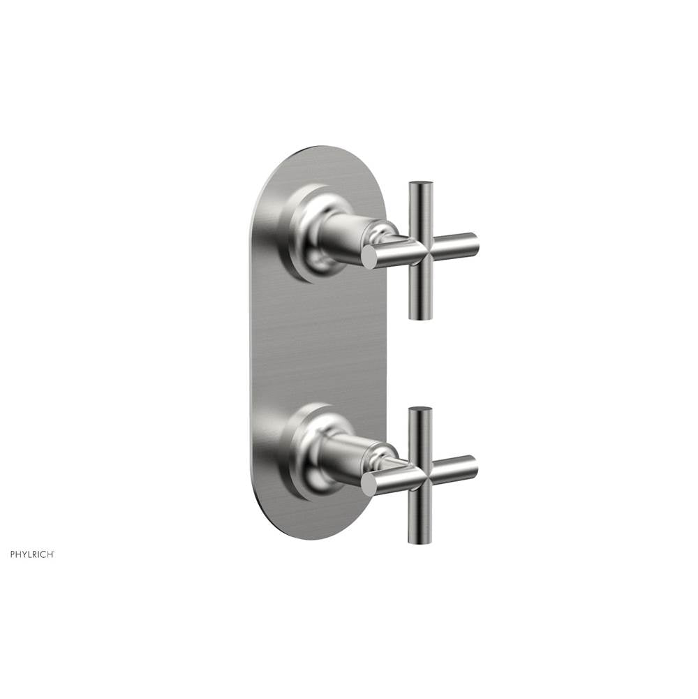 Phylrich - 2 Cross Handle Trim Kit (Ts & Bp) - Satin chrome