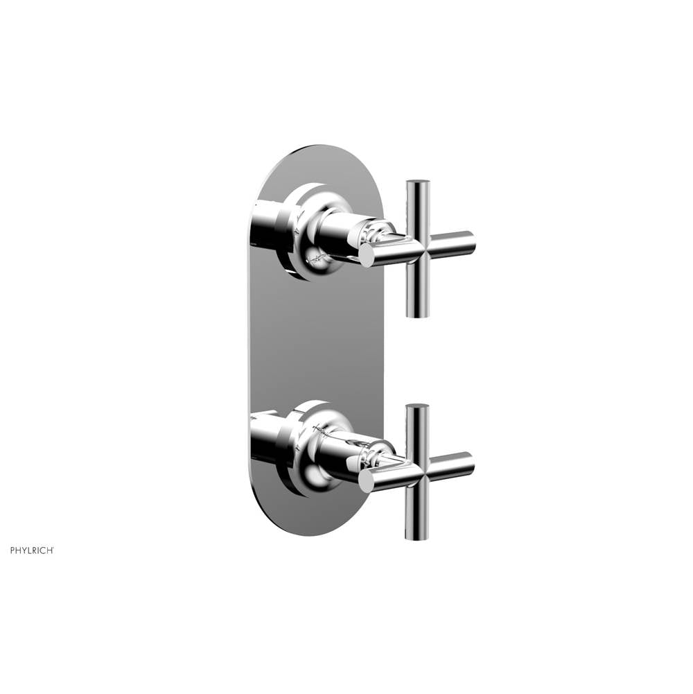 Phylrich - 2 Cross Handle Trim Kit (Ts & Bp) - Polished Chrome