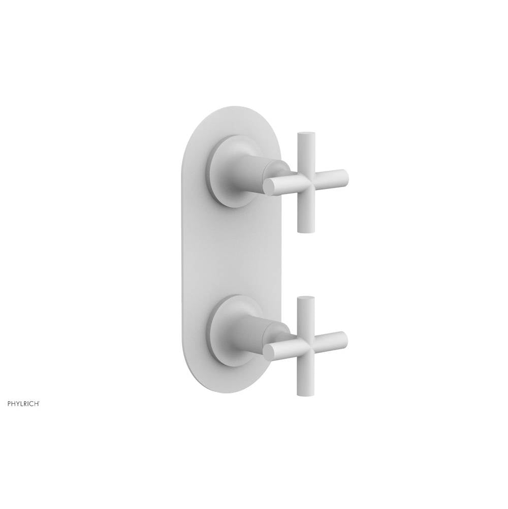 Phylrich - 2 Cross Handle Trim Kit (Ts & Bp) - Satin White