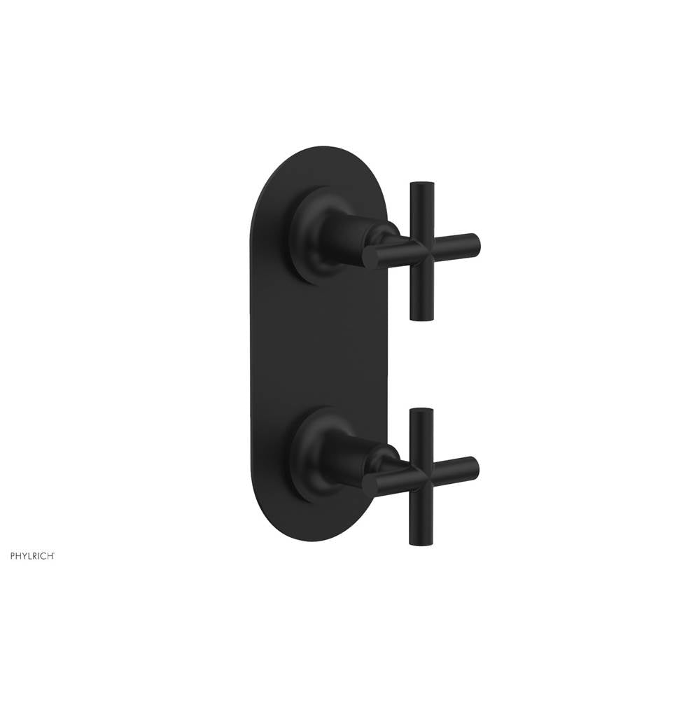 Phylrich - 2 Cross Handle Trim Kit (Ts & Bp) - Matte Black