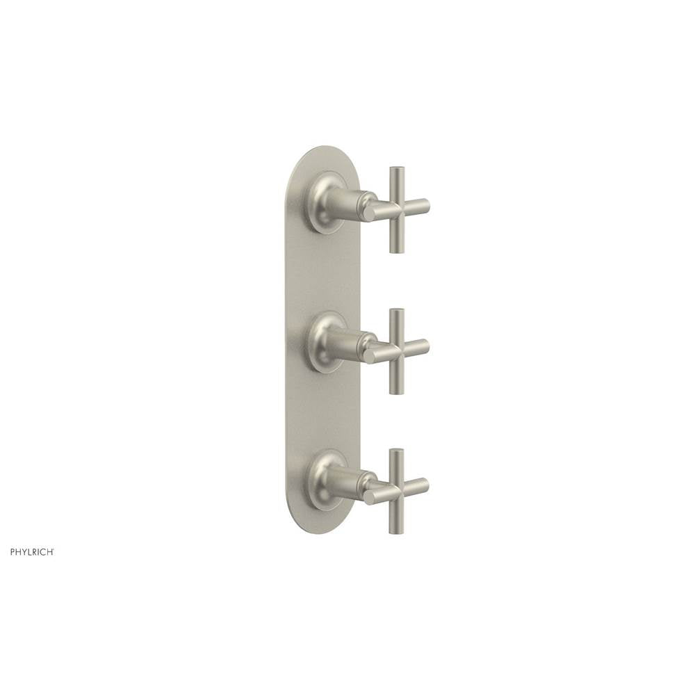 Phylrich - 3 Cross Handle 1/2 & 3/4 Ts Trim Kit - Burnished Nickel