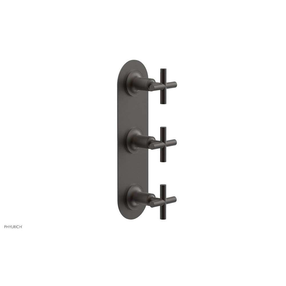 Phylrich - 3 Cross Handle 1/2 & 3/4 Ts Trim Kit - Oil Rubbed Bronze