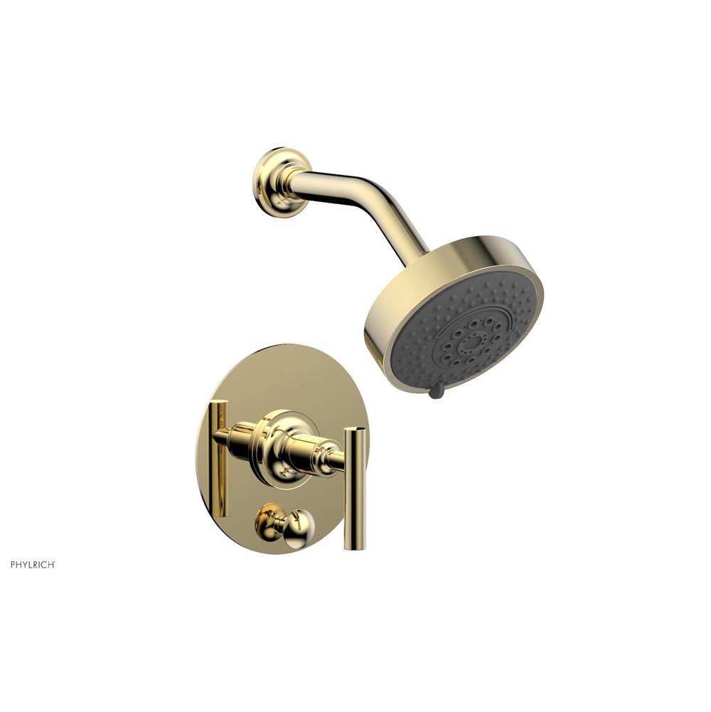 Phylrich - Pb Shower And Div Set Lever Handle Less Spt - Polished Brass Uncoated
