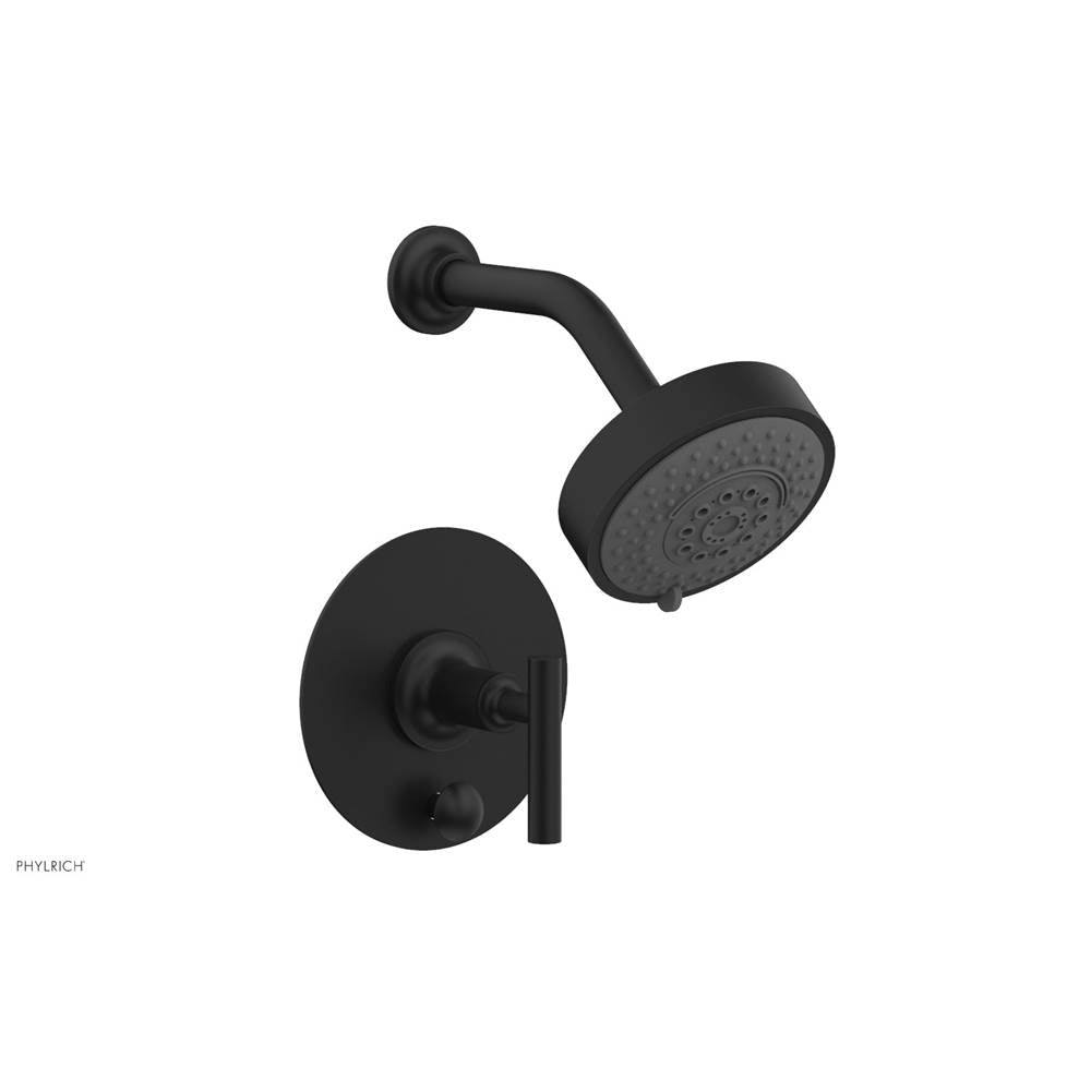 Phylrich - Pb Shower And Div Set Lever Handle Less Spt - Matte Black