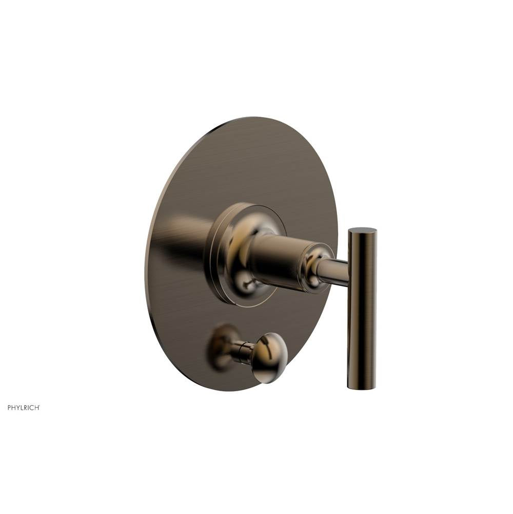 Phylrich - Pb Shower Plate W Div Set Lever Hdl Trim - Antique Brass