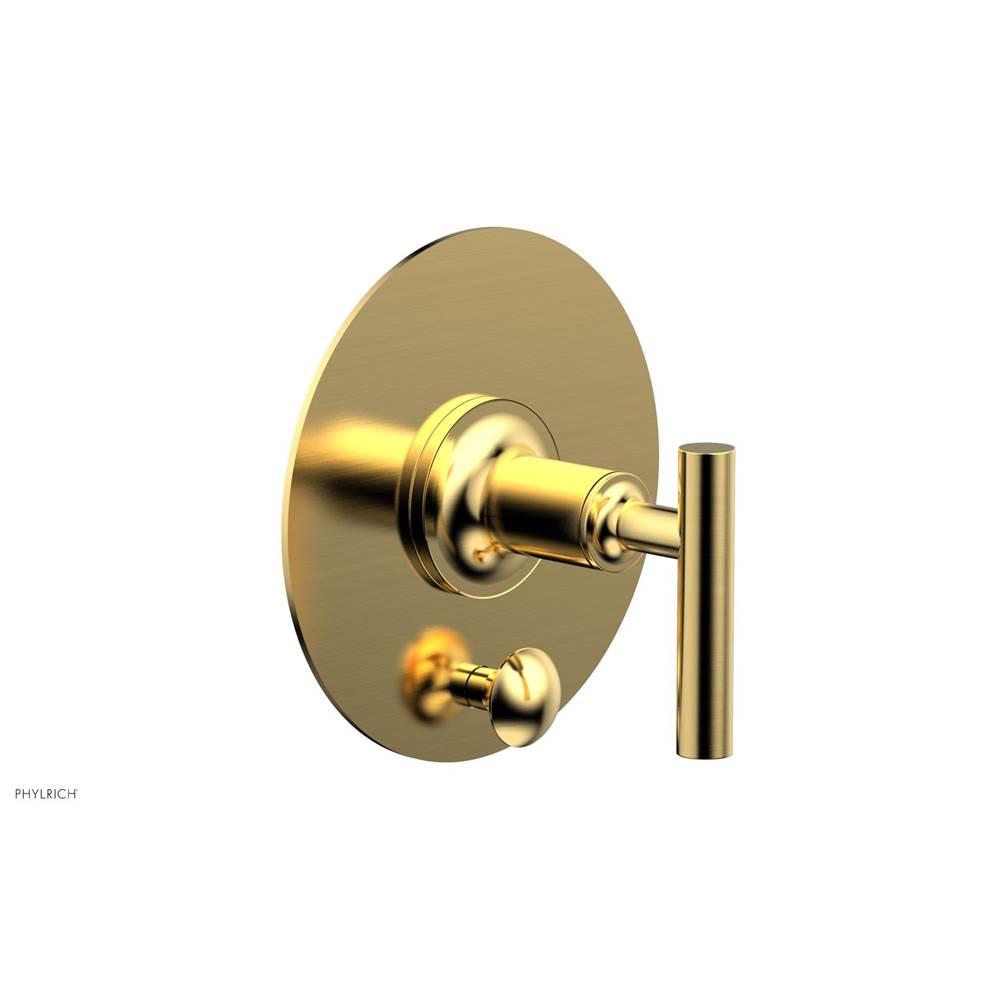 Phylrich - Pb Shower Plate W Div Set Lever Hdl Trim - Satin Gold