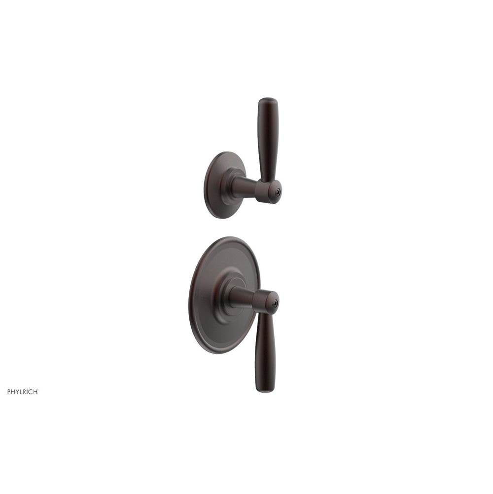 Phylrich - Ts Vlv Trim Works W/Vol Contrl Or Div, Lever Hdl - Weathered Copper
