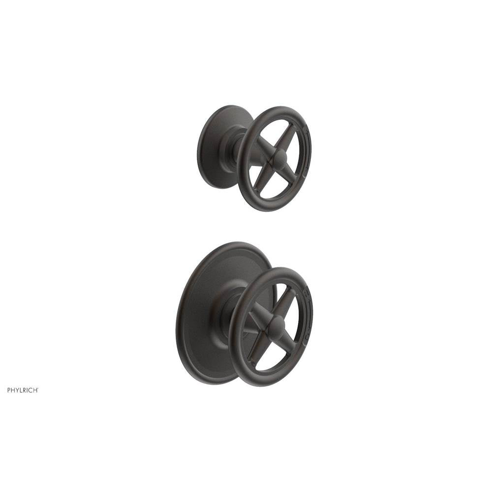 Phylrich - Ts Vlv Trim Works Div, Cross Hdl Engraved - Old Rubbed Bronze