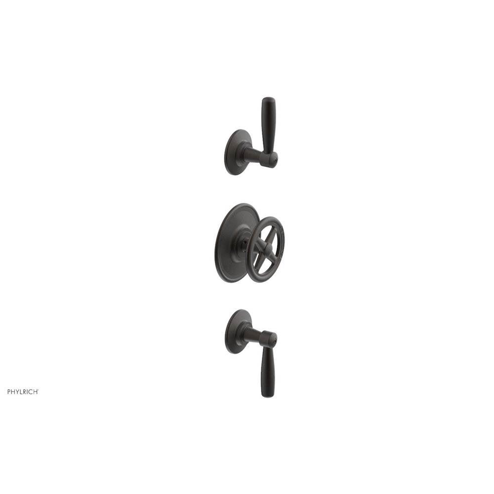 Phylrich - 1/2'' And 3/4'' Works Therm Shwr To, Lever Handle - Old Rubbed Bronze