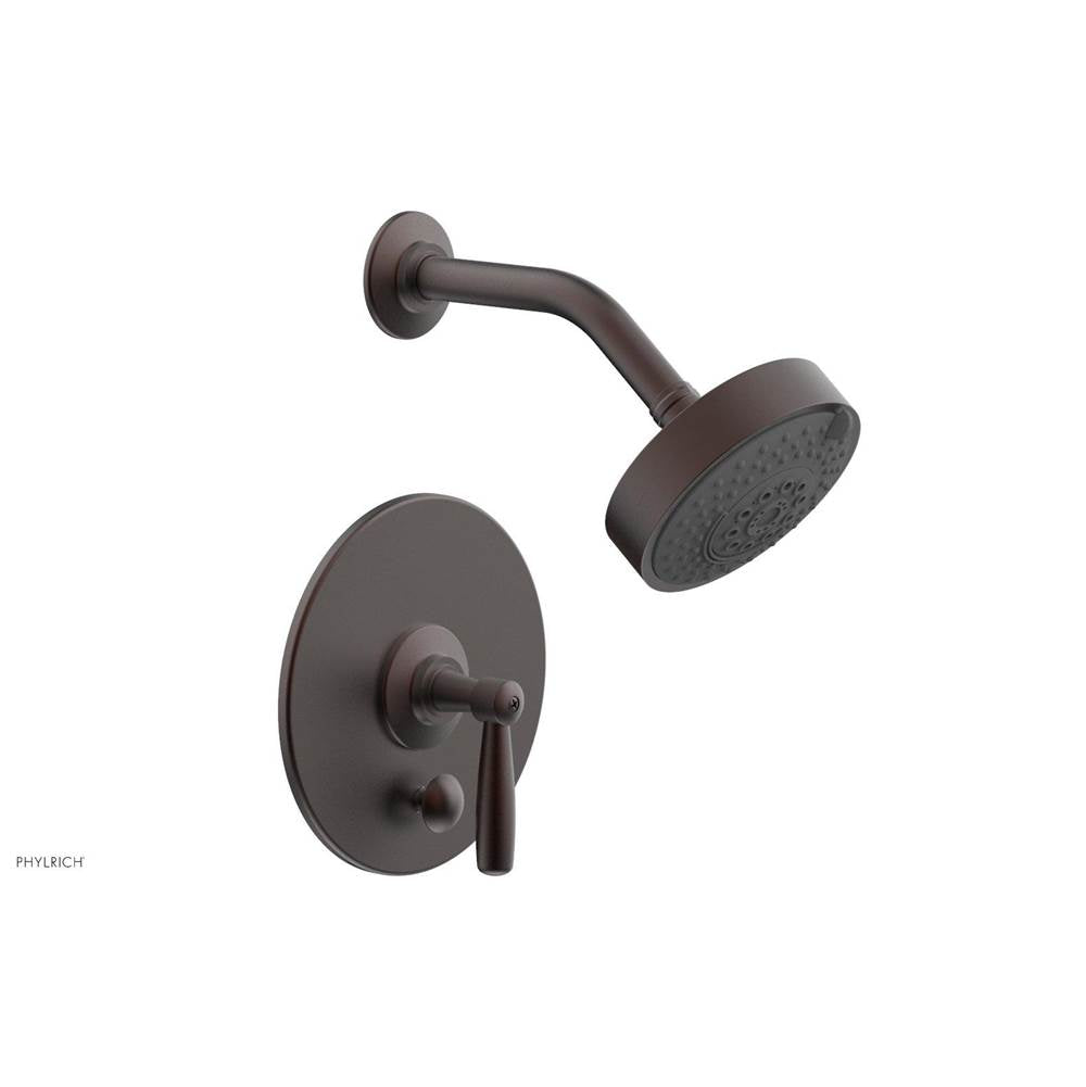 Phylrich - Pb Works Shwr And Div Set, Lever Handle - Weathered Copper