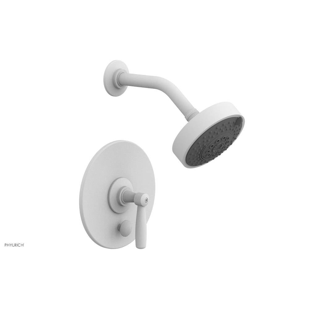 Phylrich - Pb Works Shwr And Div Set, Lever Handle - Satin White