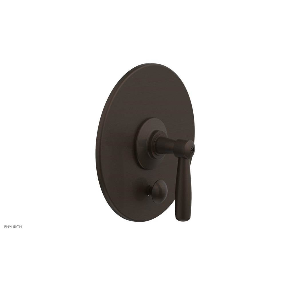 Phylrich - Pb Works Shwr Plate W/Div, Lever Handle - Antique Bronze