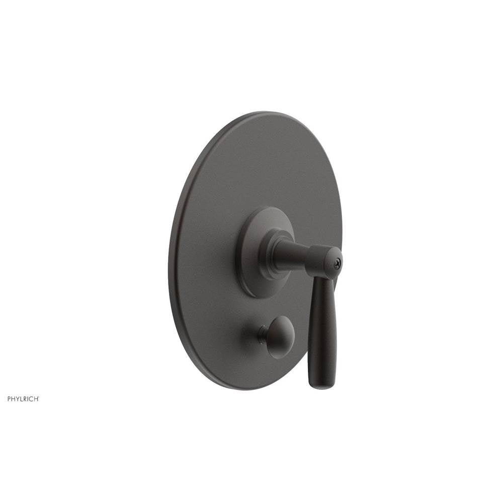 Phylrich - Pb Works Shwr Plate W/Div, Lever Handle - Old Rubbed Bronze