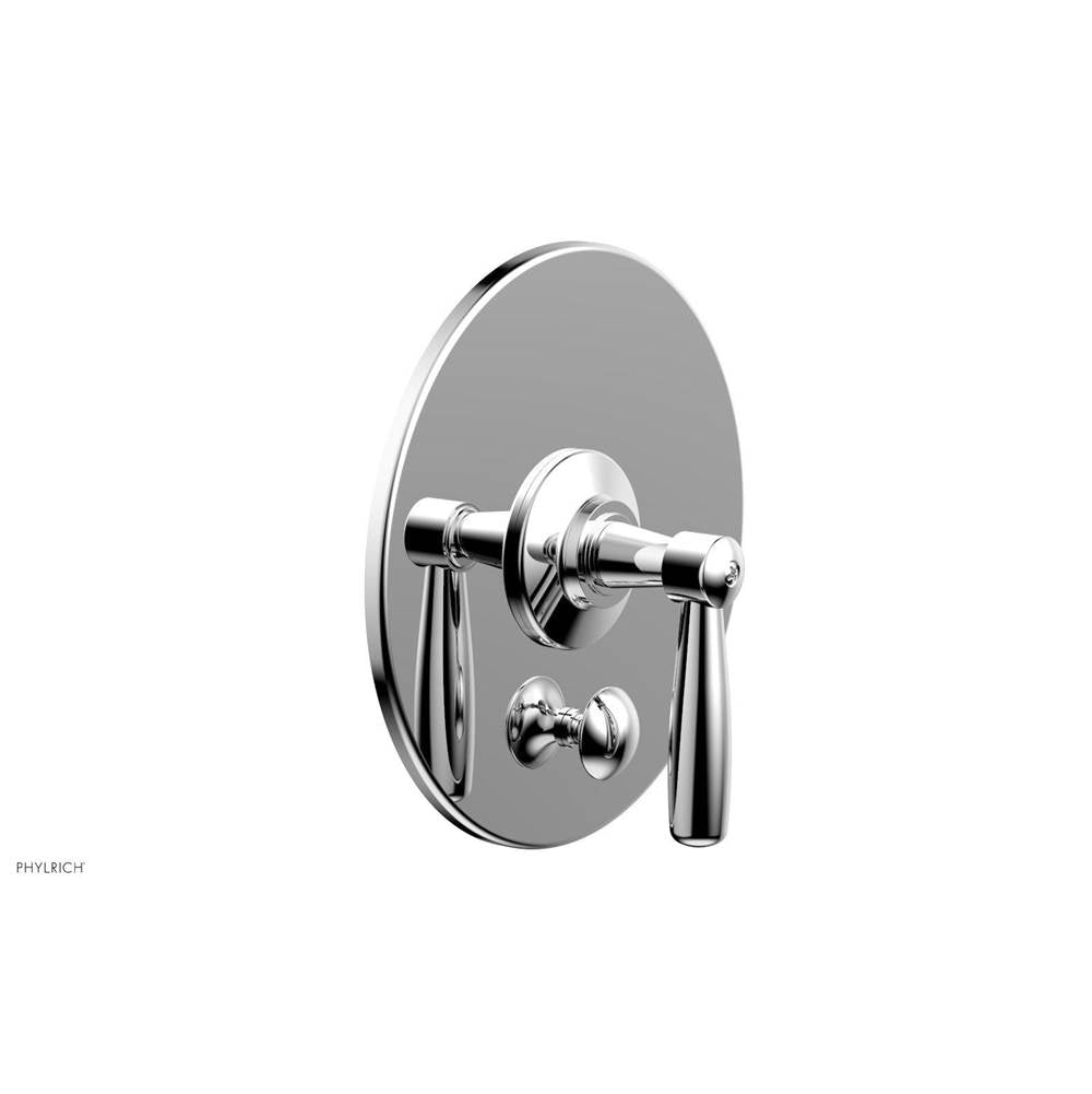 Phylrich - Pb Works Shwr Plate W/Div, Lever Handle - Polished Chrome